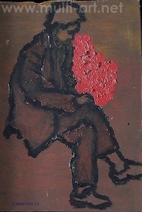 Seated figure