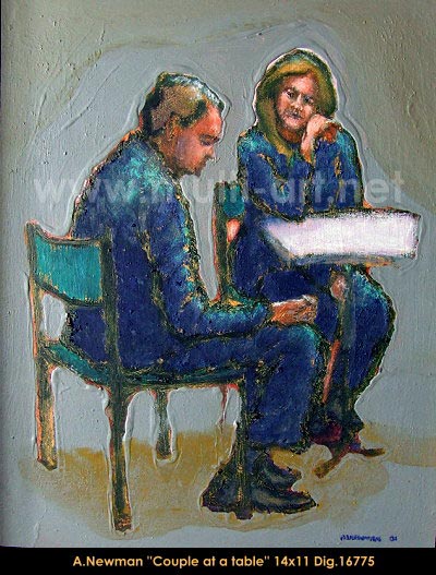 Couple at a table