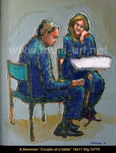 Couple at a table