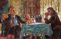 Three at a table