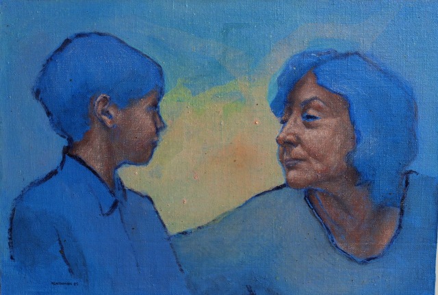 Two figures (blue) I