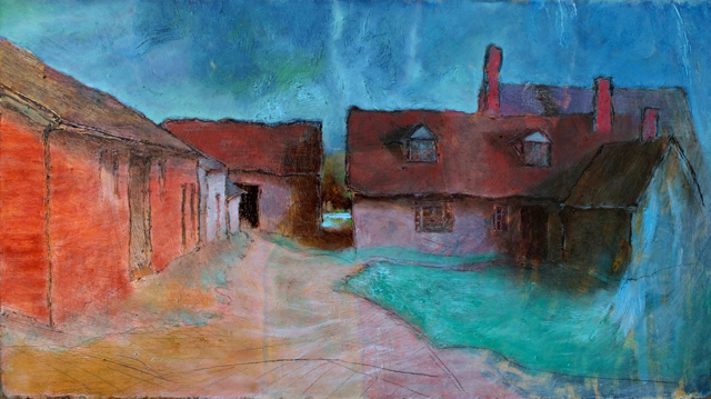 Farmhouse and barn (Wytham) I