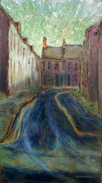 Ascending road, early morning (Cambridge)