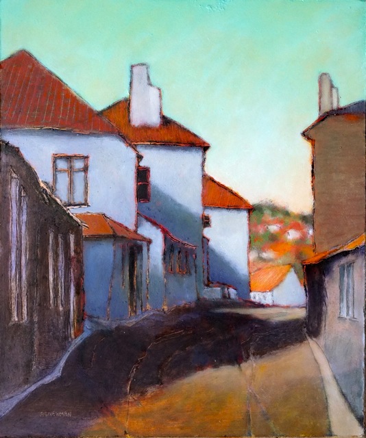 Ascending road, dawn (St Ives) III