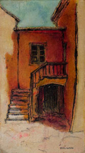 House with shaded stairs (Cavillargues)