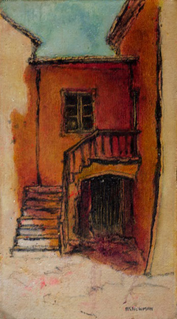 House with shaded stairs (Cavillargues)