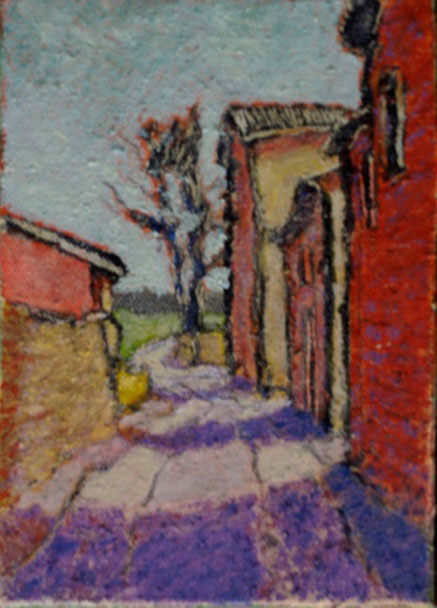 Lane with tree (St Laurent la Vern&egrave;de)