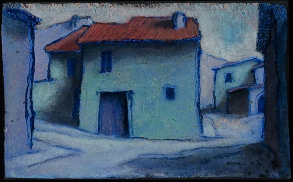 House at a junction (St Pons)