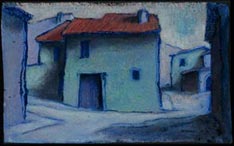 House at a junction (St Pons)