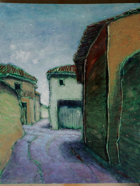 Road north out of the village (Cavillargues)