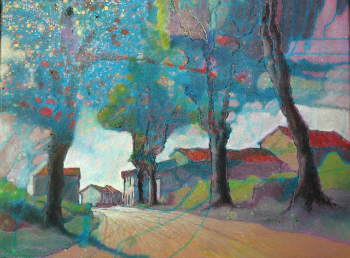 Road and plane trees (St André d'O.)