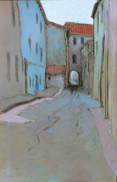 Street with archway (Uzès)