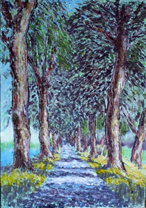 Trees by the canal (Pont de Vaux) II