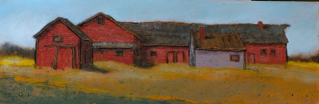 Several long barns (Grand Isle)