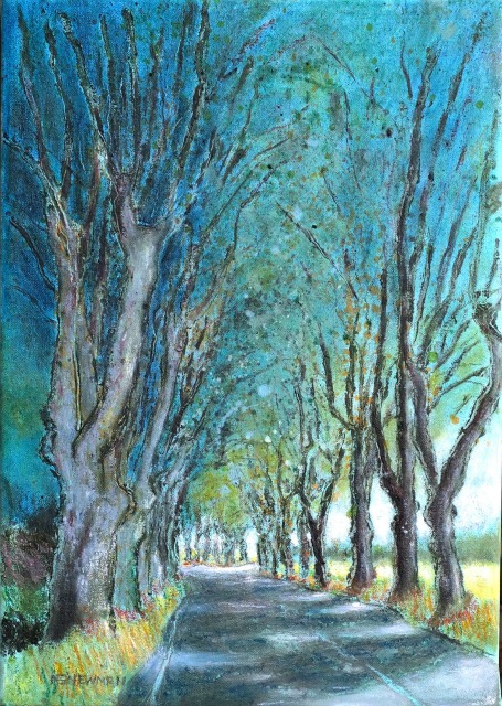 Plane trees along the N86 VI