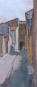 Rue des Capucins, from the west (Uzès) 3